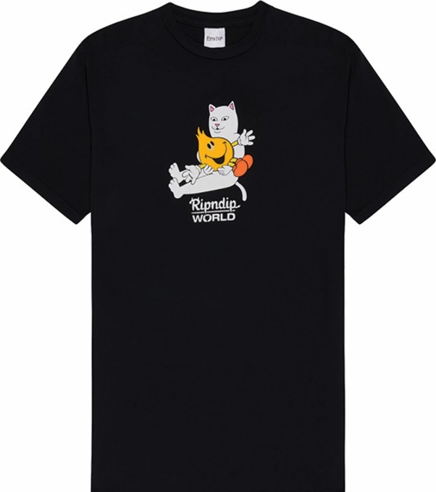 Clothing & Accessories RND | Rip N Dip Nerm Heart Flameboy Ss S-Vintage Black