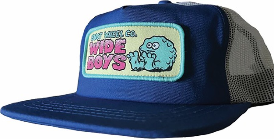 Clothing & Accessories SNT | Snot Wide Boys Logo Trucker Hat Blue