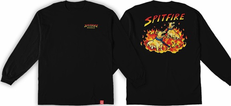 Clothing & Accessories Spitfire | Sf Hell Hounds Ii Ls S-Black/Multi