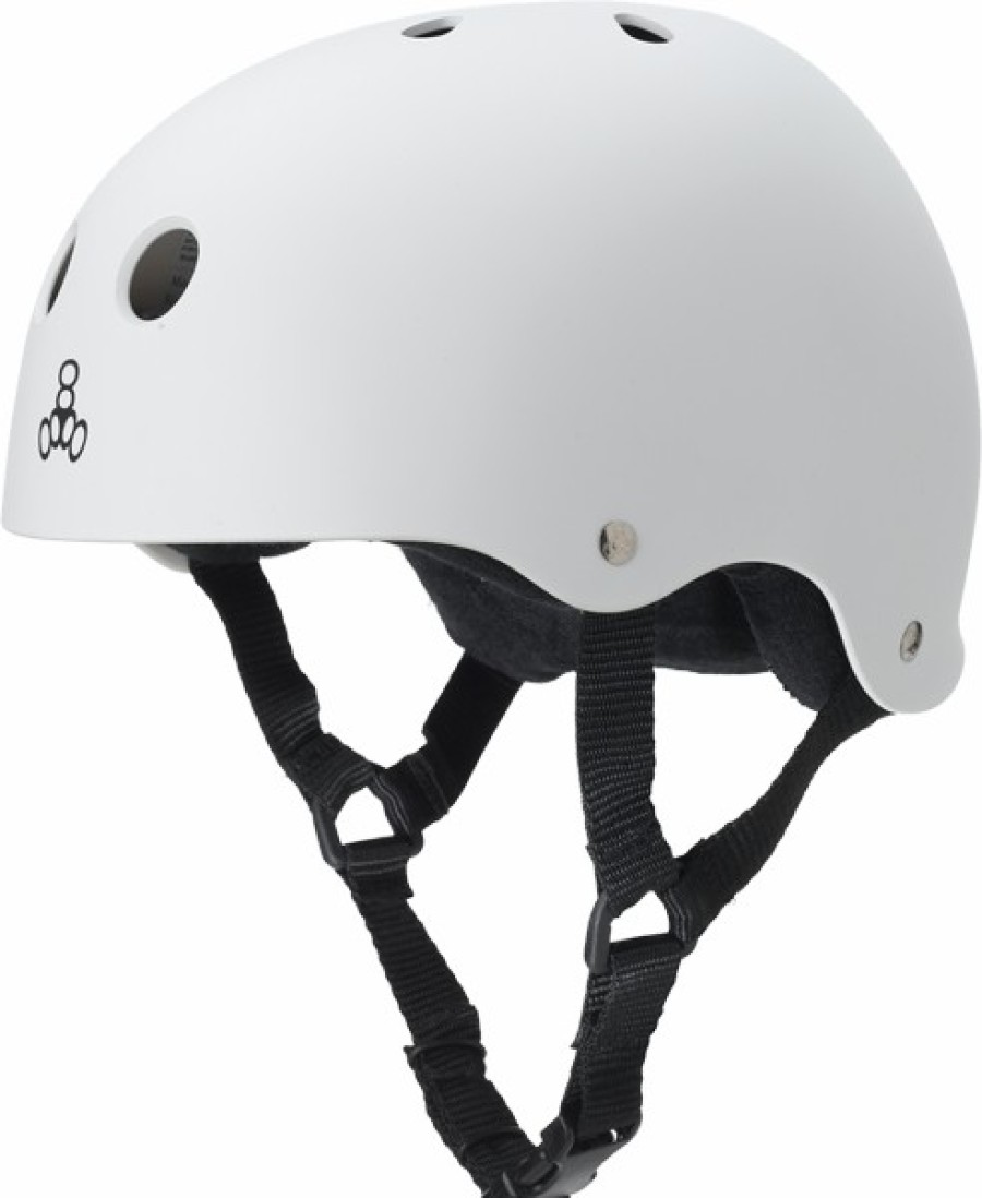 Clothing & Accessories triple eight | T8 Helmet White Rubber – S