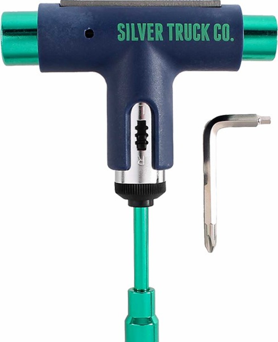 Clothing & Accessories Silver | Silver Tool Blue/Green