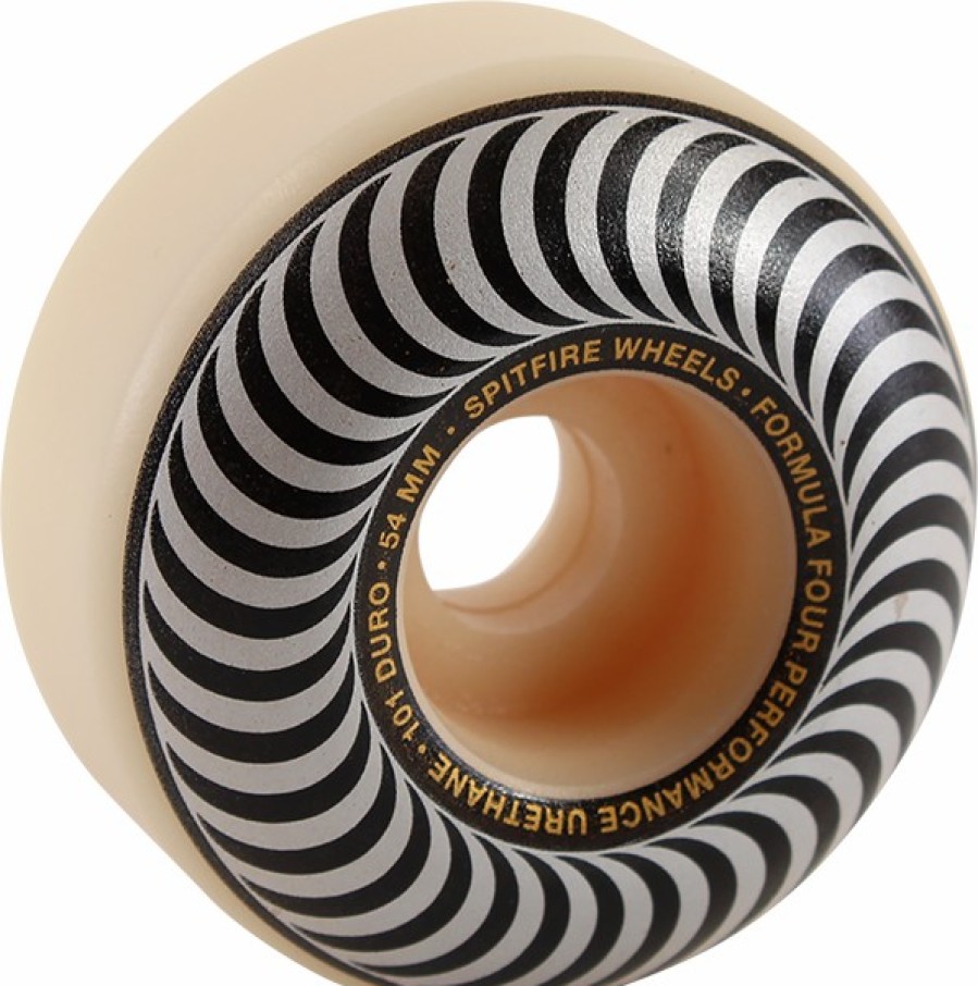 Components Spitfire | Sf F4 101A Classic Swirl 54Mm Wht W/Silver X4