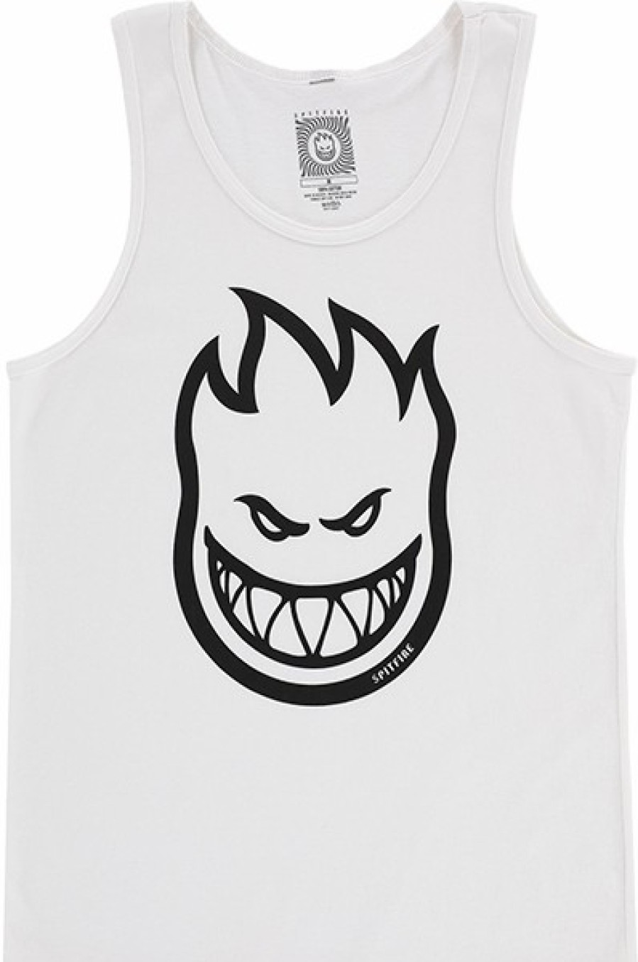 Clothing & Accessories Spitfire | Sf Bighead Tank Top Xl-Wht/Blk