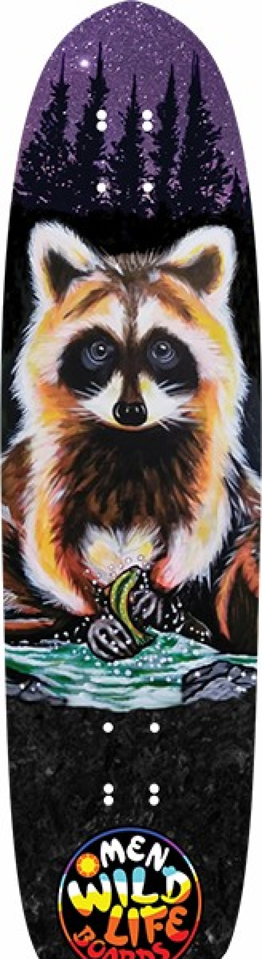 Skateboards Omen | Omen Tico Racoon Mini Cruiser Deck-8.9X33