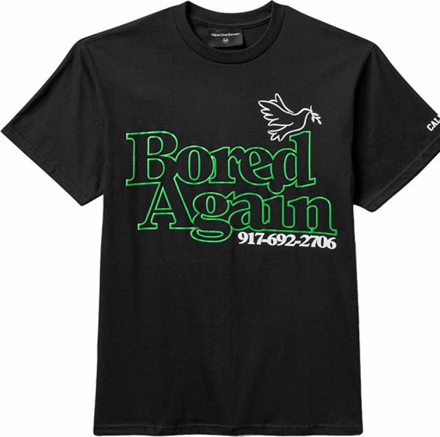 Clothing & Accessories CALL ME 917 | Call Me Bored Again Ss S-Black