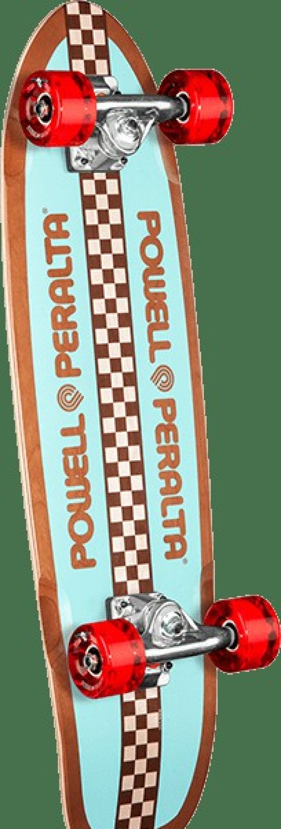 Skateboards Powell Peralta | Pwl/P Sw Surfer Retro Check Cp-8.37×28.2 Nat/Teal