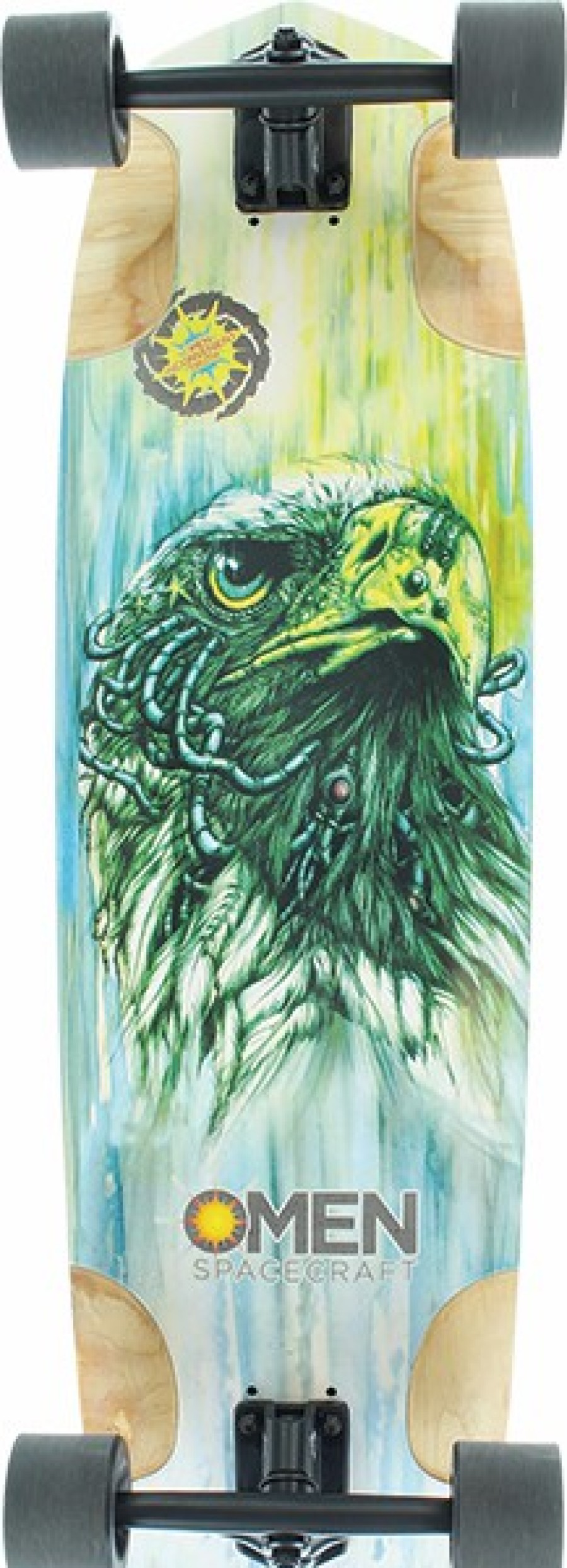 Skateboards Omen | Omen Roswell Eagle Rat Rod Complete-9.7×32.5