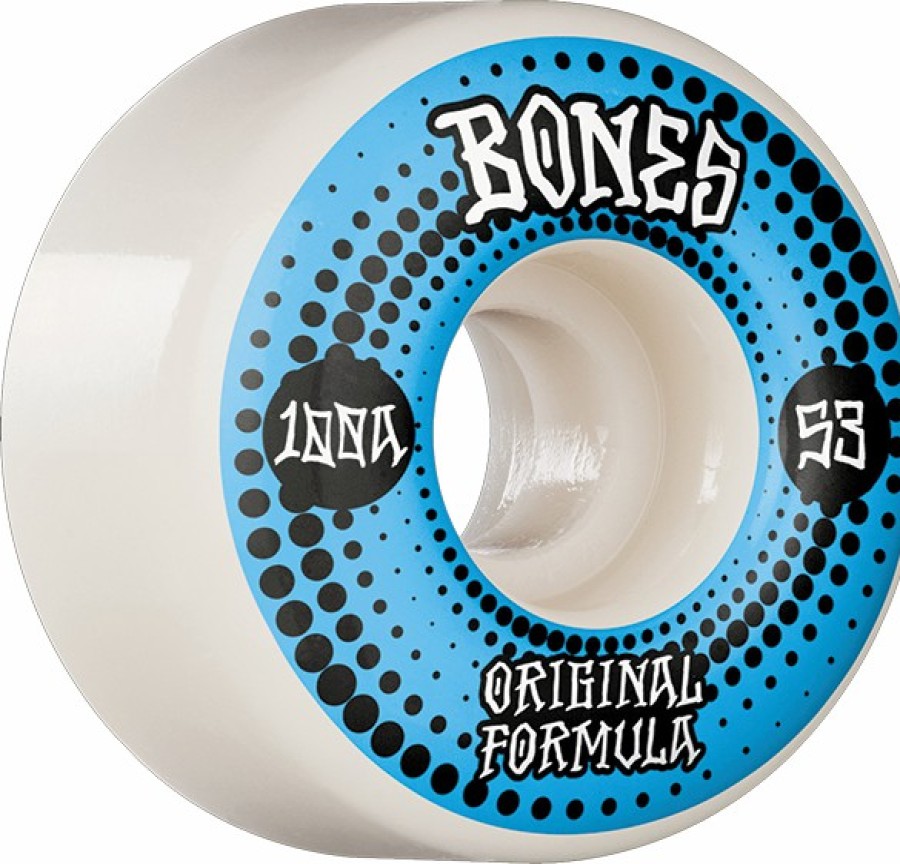 Components Bones Wheels | Bones 100'S Og V5 Originals 53Mm 100A White X4