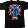 Clothing & Accessories Dogtown | Dogtown Cross Logo Ss S-Black/Blue/Red/Grey