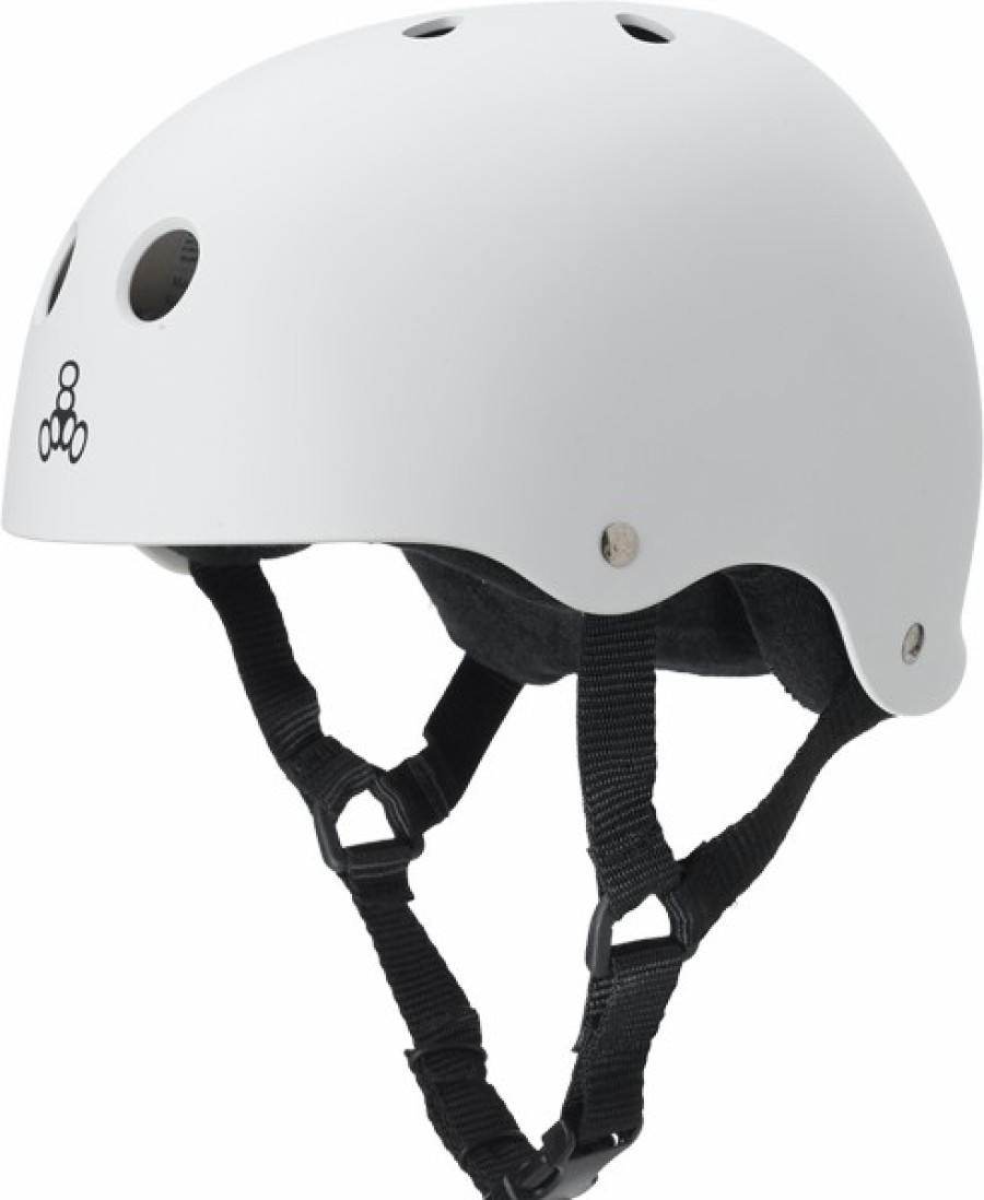 Clothing & Accessories triple eight | T8 Helmet White Rubber – Xxl