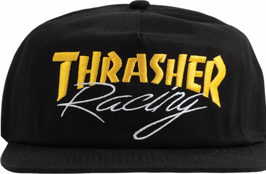 Clothing & Accessories Thrasher | Thrasher Racing Hat Adj-Black