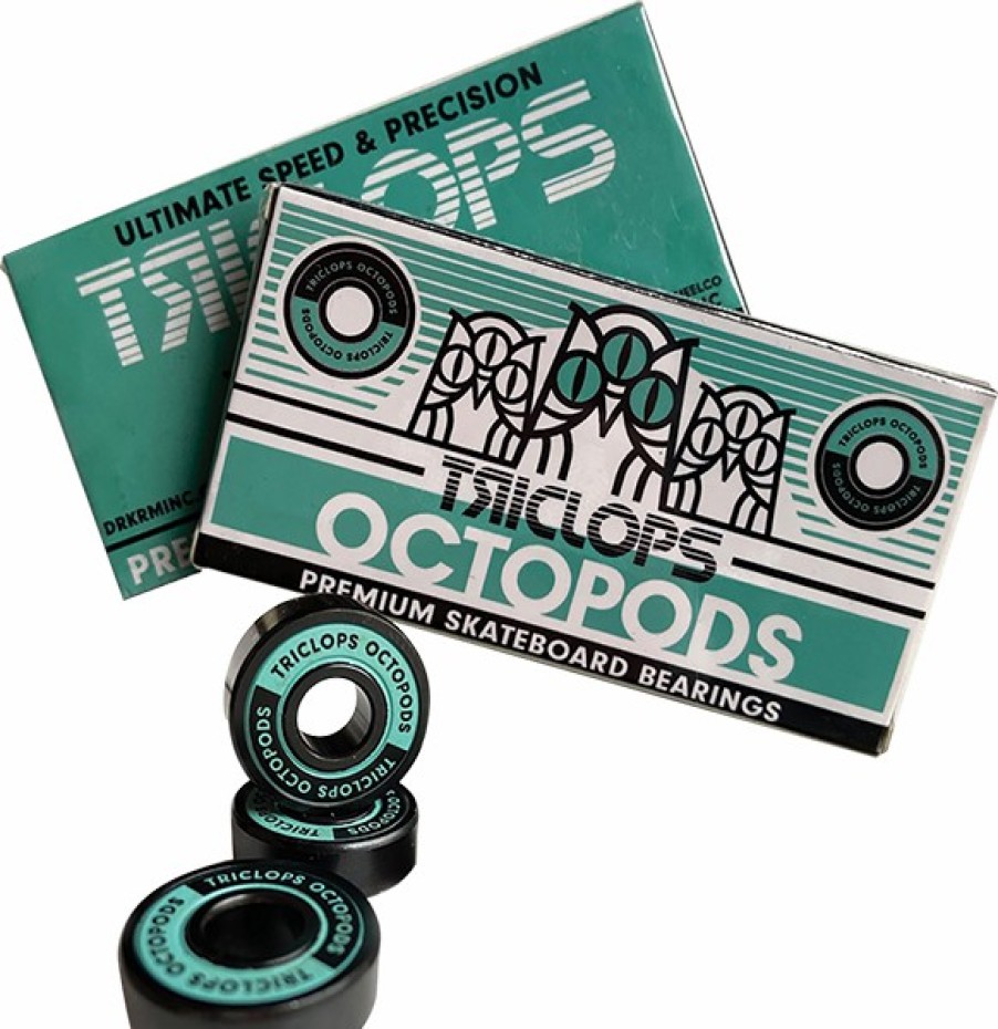 Components TRICLOPS | Triclops Octopods Abec-7 Bearing Set Grn/Blk