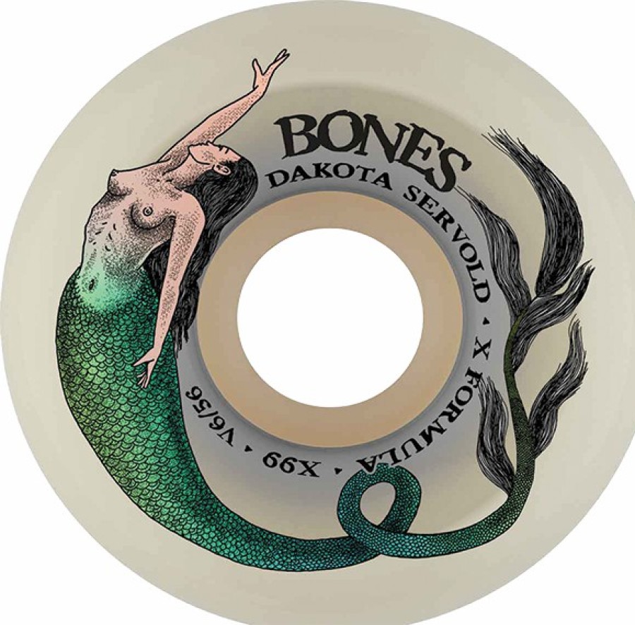 Components Bones Wheels | Bones Servold Xf V6 Mermaid 56Mm 99A Nat X4