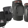 Clothing & Accessories triple eight | T8 Derby 3/Pk Pads-Jr Black Knee/Elbow/Wrist – Pk0