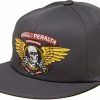 Clothing & Accessories Powell Peralta | Pwl/P Winged Ripper Patch Hat Adj-Charcol