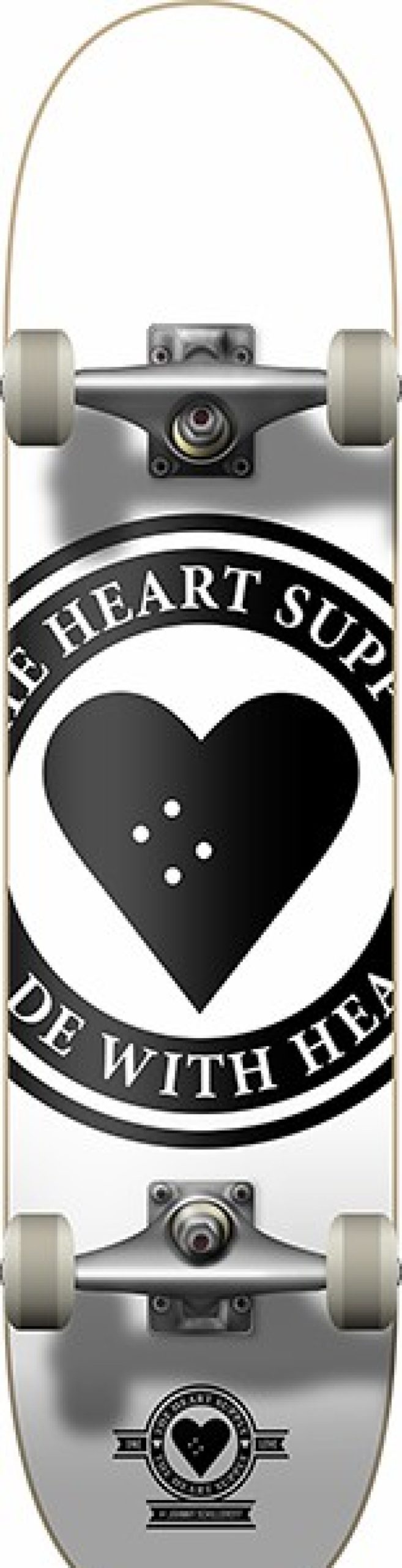 Skateboards HEA | Heart Supply Badge Logo Complete-8.0 White