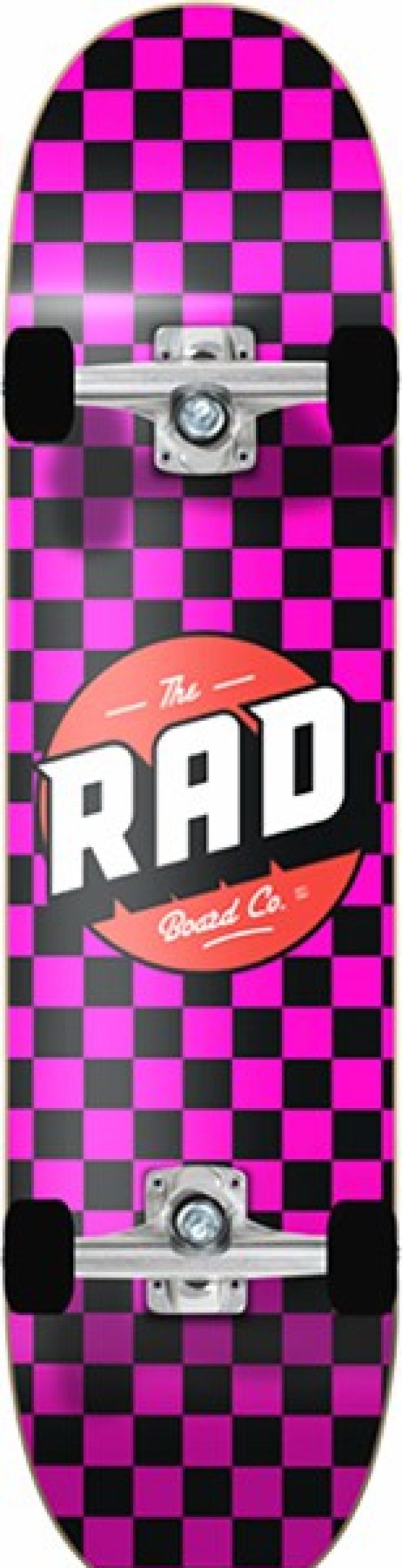 Skateboards Rad | Rad Checker 2 Complete-7.75 Blk/Pink