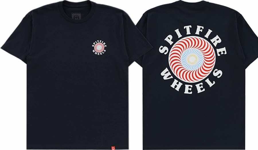 Clothing & Accessories Spitfire | Sf Og Classic Fill Ss S-Navy/Red