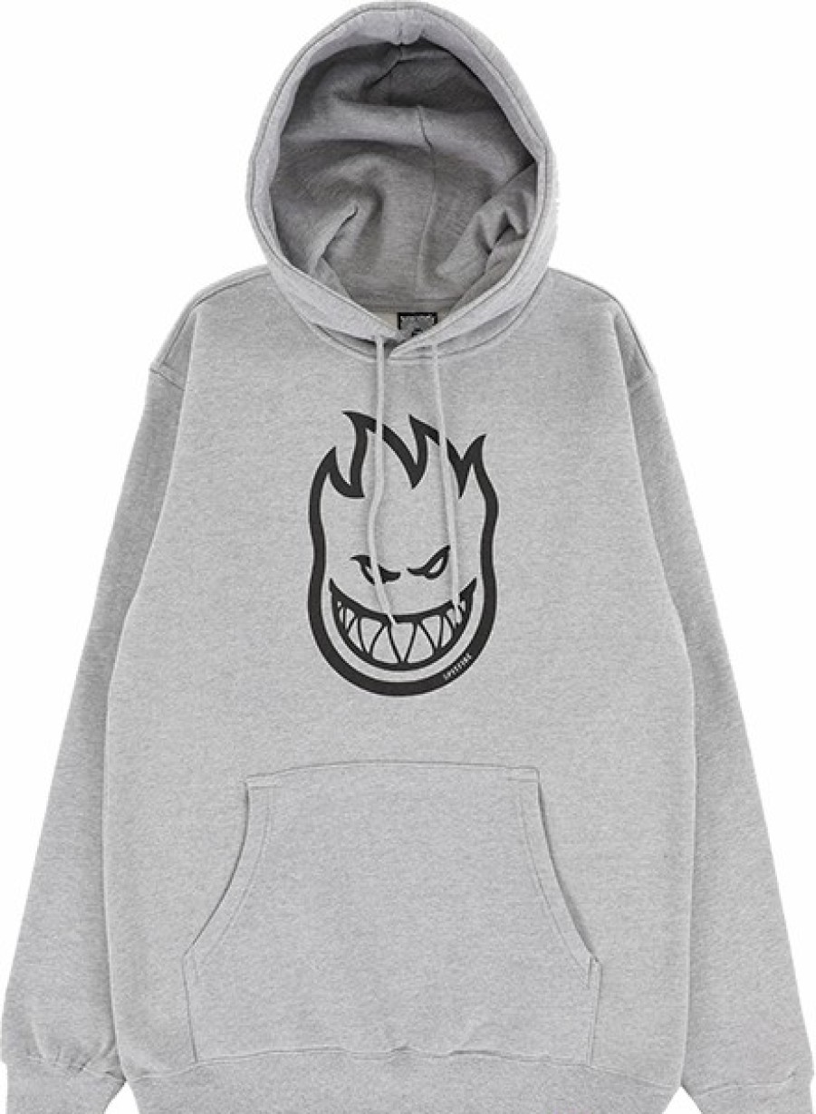 Clothing & Accessories Spitfire | Sf Bighead Hd/Swt S-Heather Grey/Blk