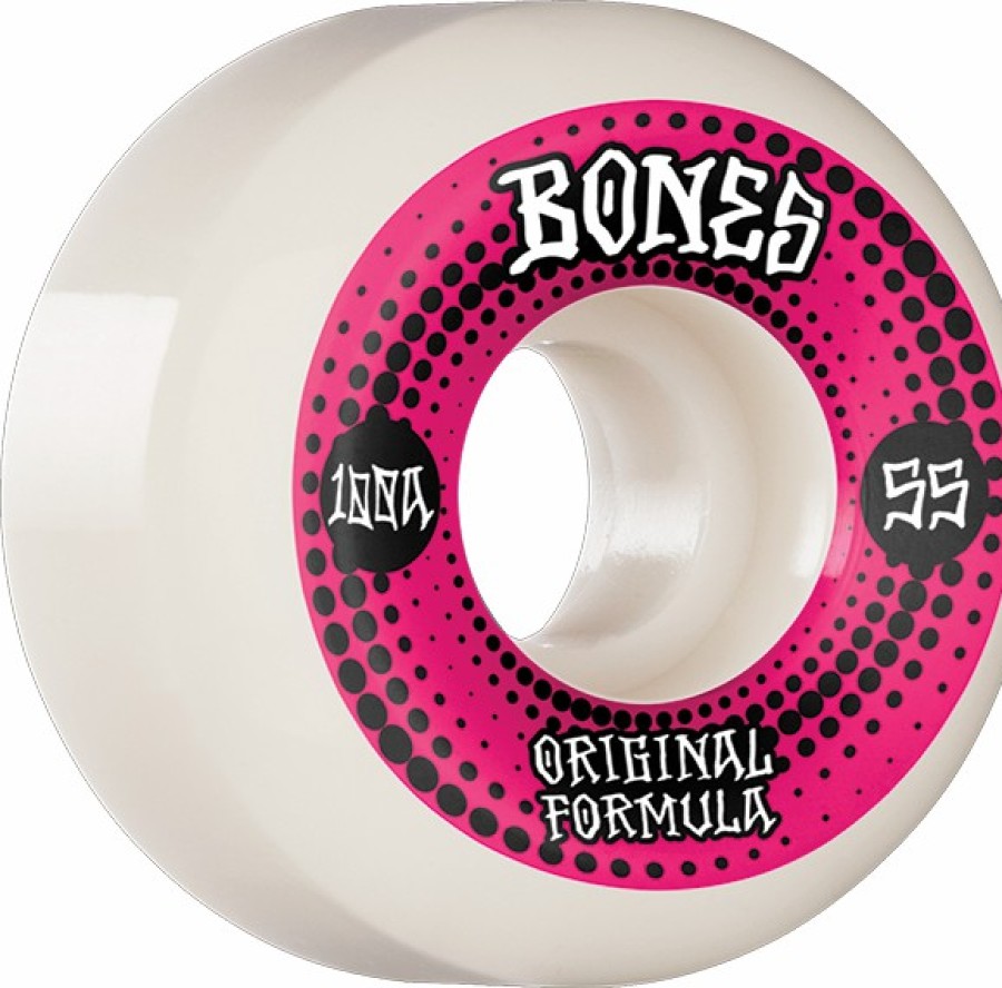 Components Bones Wheels | Bones 100'S Og V5 Originals 55Mm 100A White X4