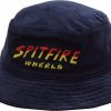 Clothing & Accessories Spitfire | Sf Hell Hounds Script Bucket Hat Ofm-Navy