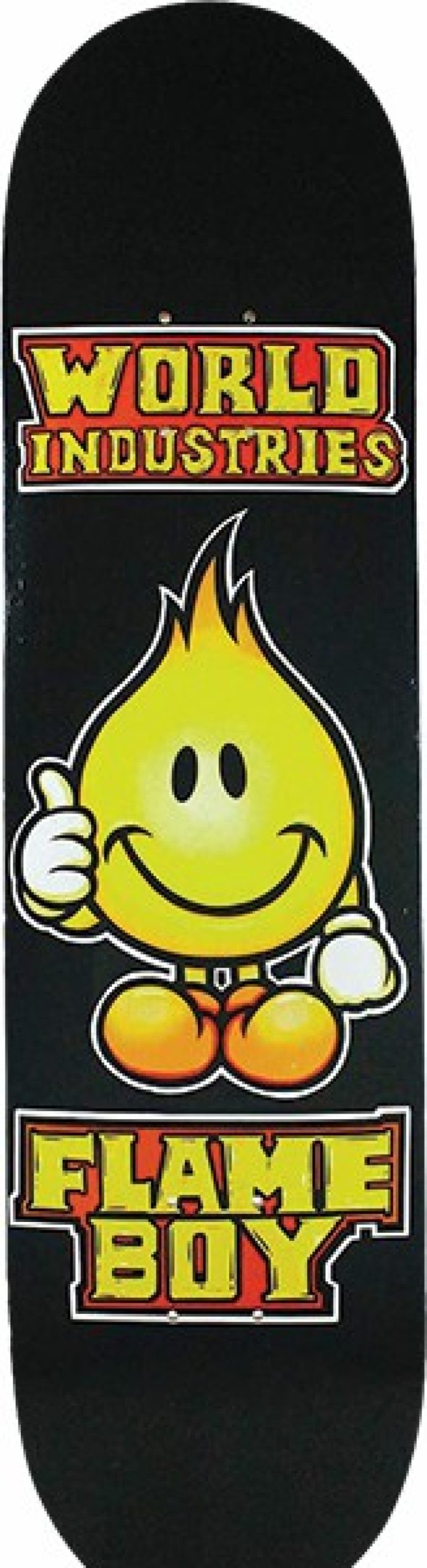 Skateboards World Industries | Wi Solid Gold Flame Boy Deck-8.1 Black