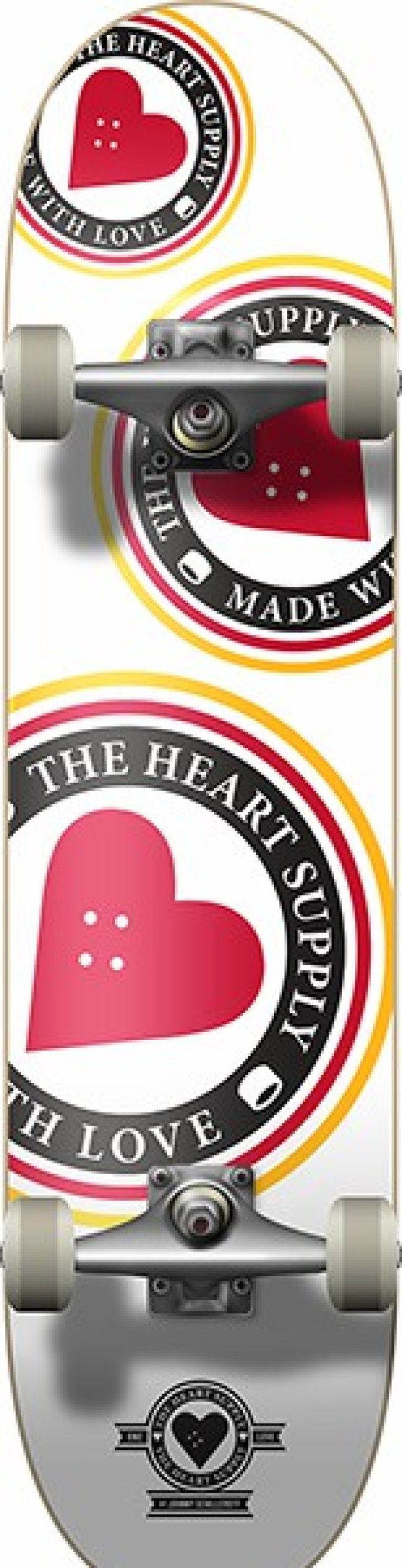 Skateboards HEA | Heart Supply Orbit Logo Complete-7.75 White