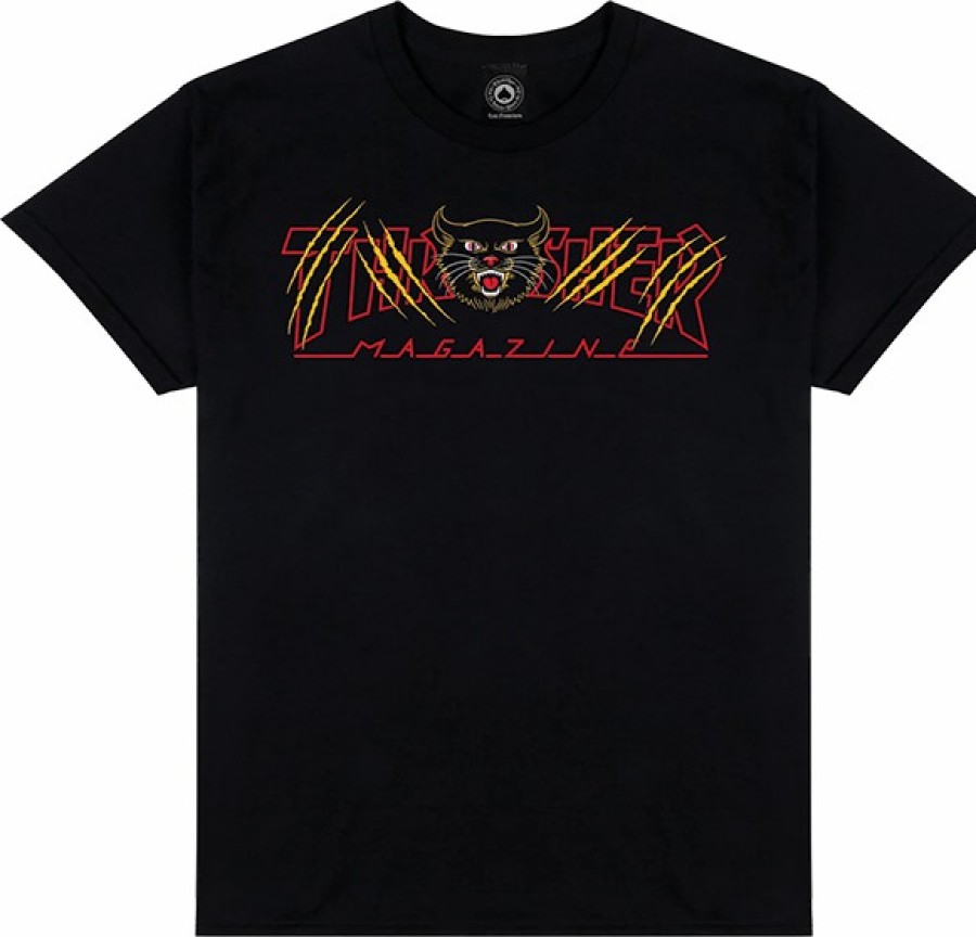 Clothing & Accessories Thrasher | Thrasher Gato Ss S-Black