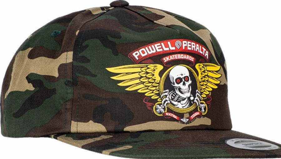 Clothing & Accessories Powell Peralta | Pwl/P Winged Ripper Patch Hat Adj-Camo