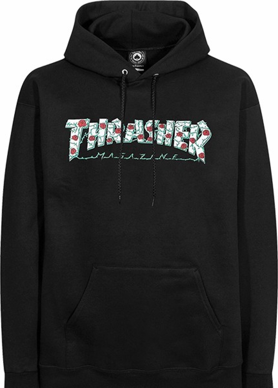 Clothing & Accessories Thrasher | Thrasher Roses Hd/Swt S-Black