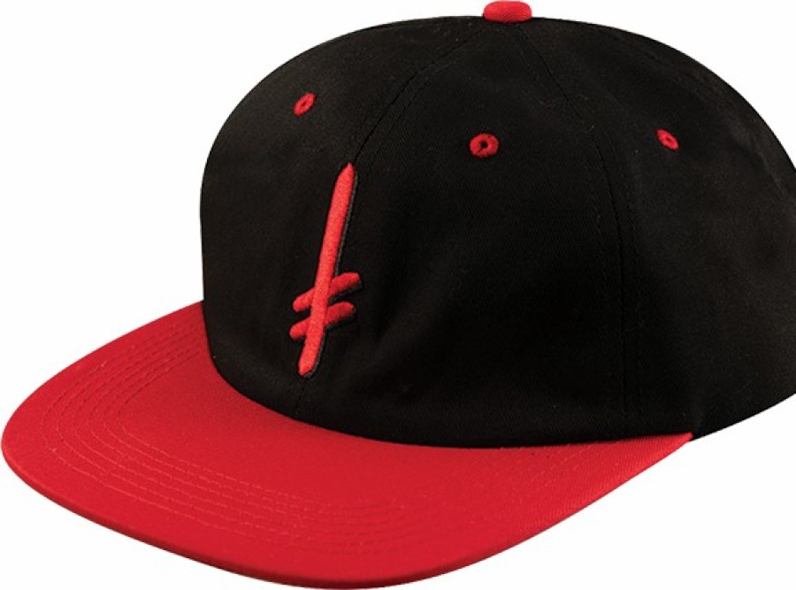 Clothing & Accessories DEATH WISH | Dw Gang Logo Hat Adj-Blk/Red