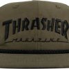 Clothing & Accessories Thrasher | Thrasher Rope Hat Adj-Olive/Black