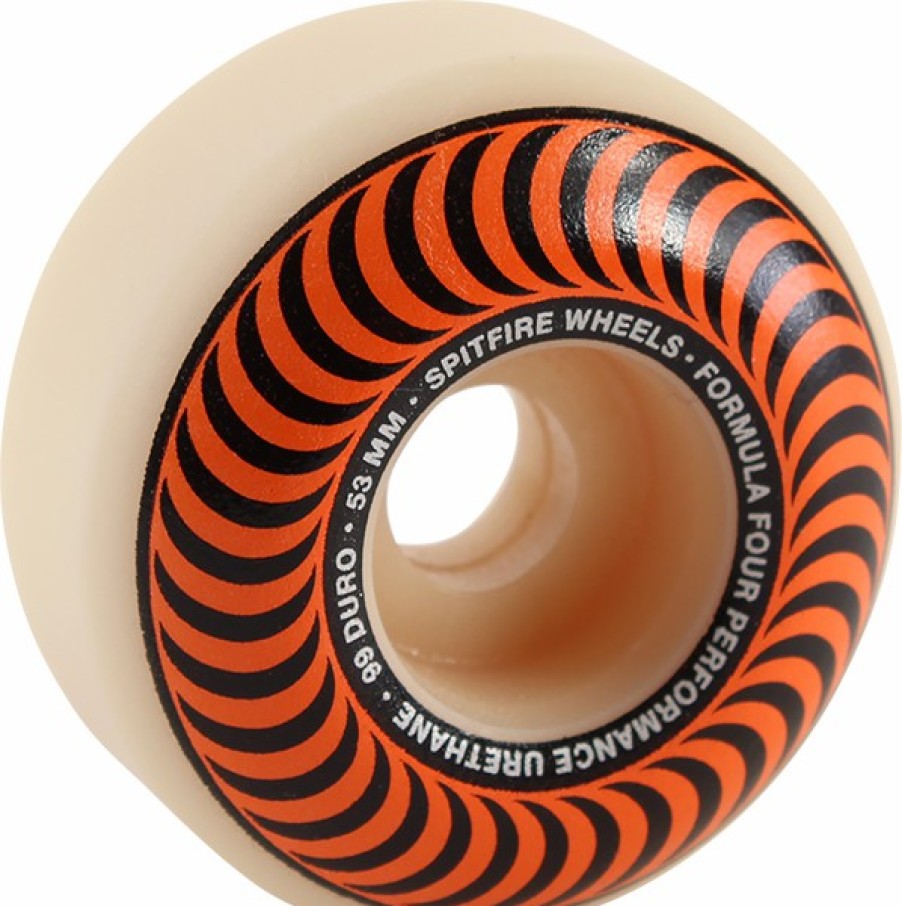 Components Spitfire | Sf F4 99A Classic Swirl 53Mm Wht W/Orange X4