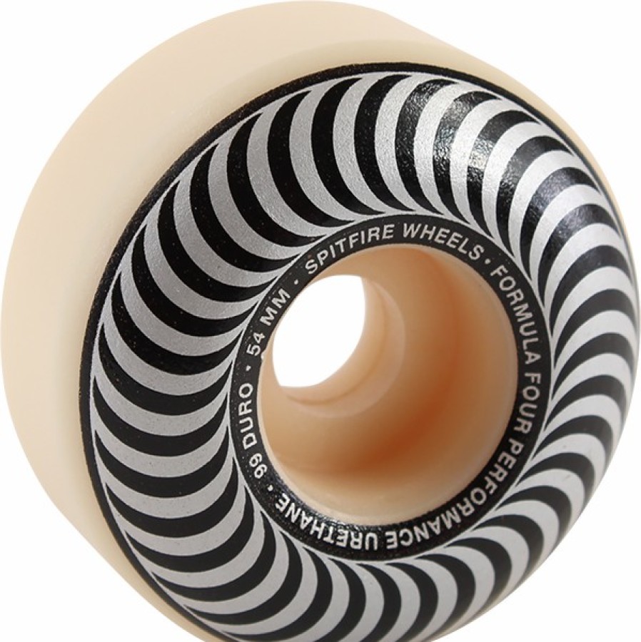 Components Spitfire | Sf F4 99A Classic Swirl 54Mm Wht W/Silver X4