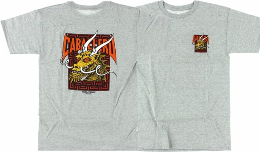 Clothing & Accessories Powell Peralta | Pwl/P Cab Street Dragon Ss Heather Grey