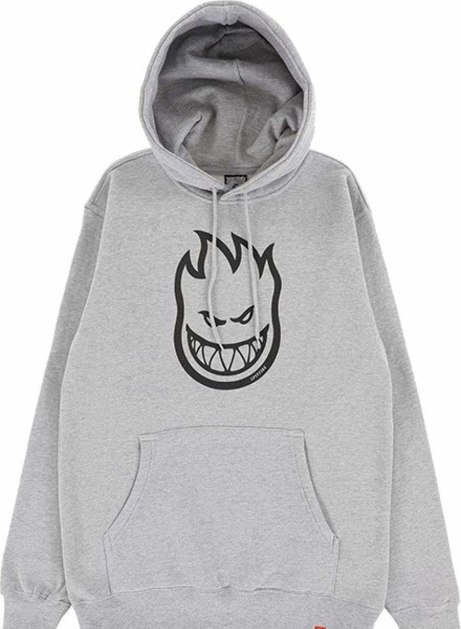 Clothing & Accessories Spitfire | Sf Bighead Hd/Swt M-Heather Grey/Blk