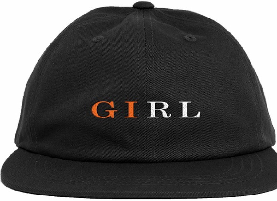 Clothing & Accessories Girl | Girl Serif Hat Adj-Black