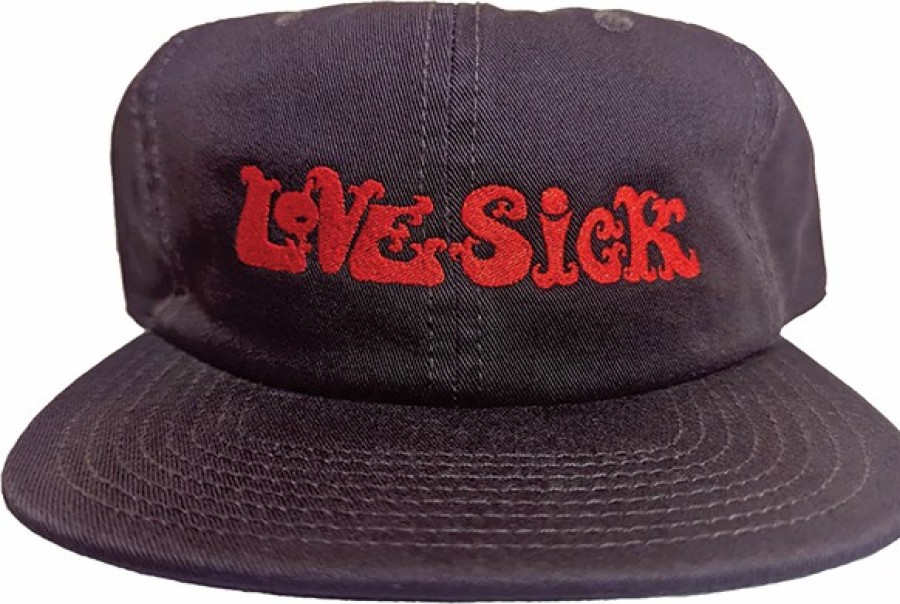 Clothing & Accessories lovesick | Lovesick Alone Again Cord Hat Adj-Plum/Red