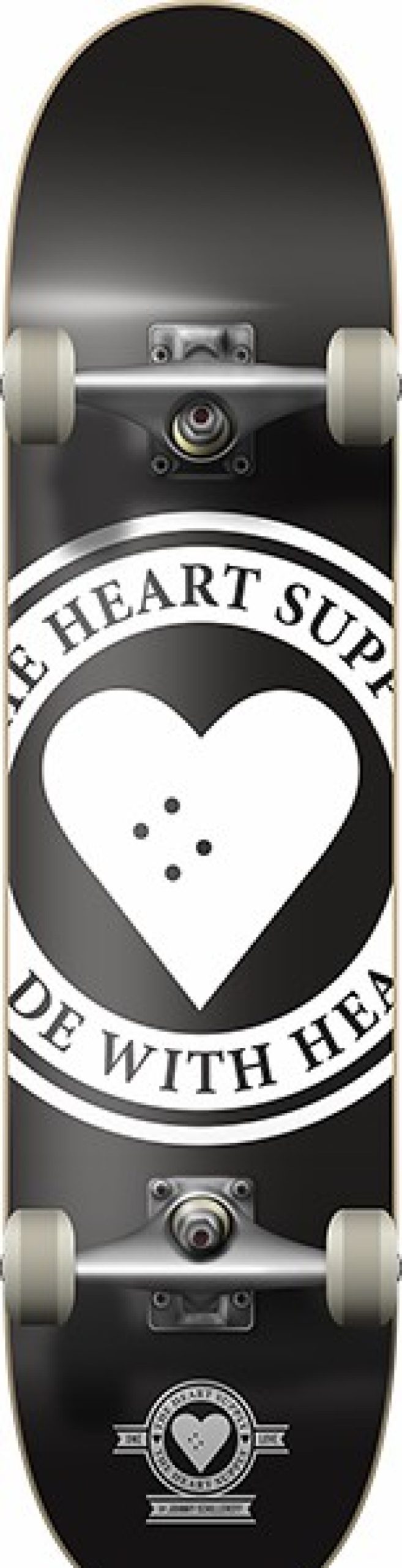 Skateboards HEA | Heart Supply Badge Logo Complete-7.75 Black