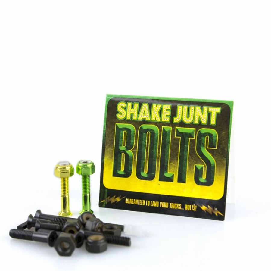 Components SHAKE JUNT | Sj Bag O Bolts Blk/Grn/Yel Phillips 1Set – 1″