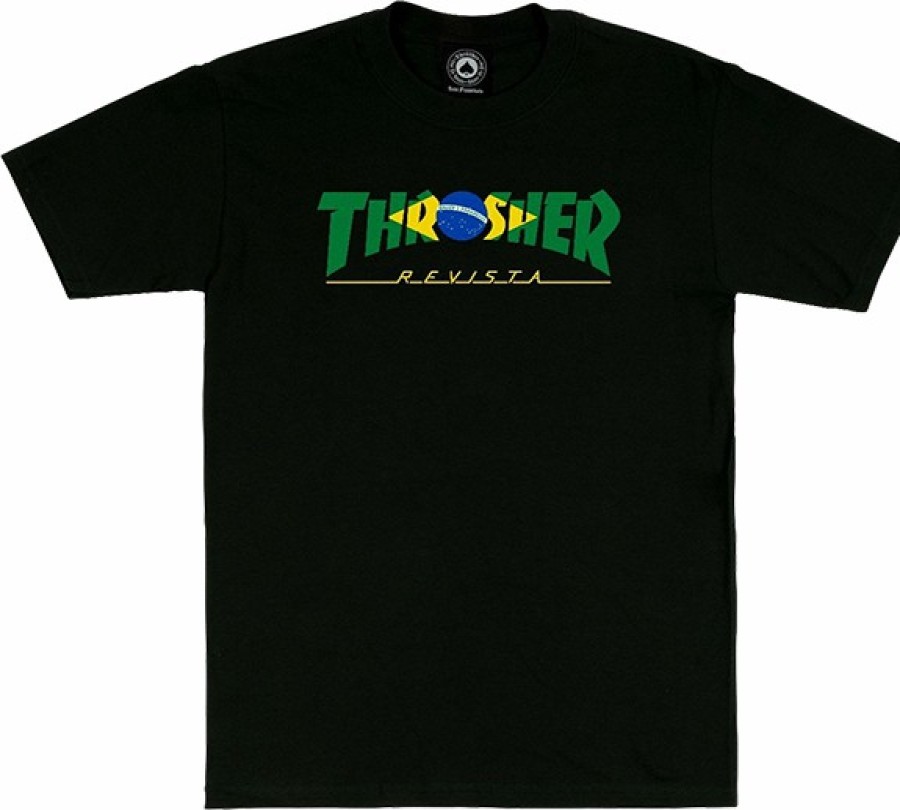 Clothing & Accessories Thrasher | Thrasher Brazil Revista Ss S-Black