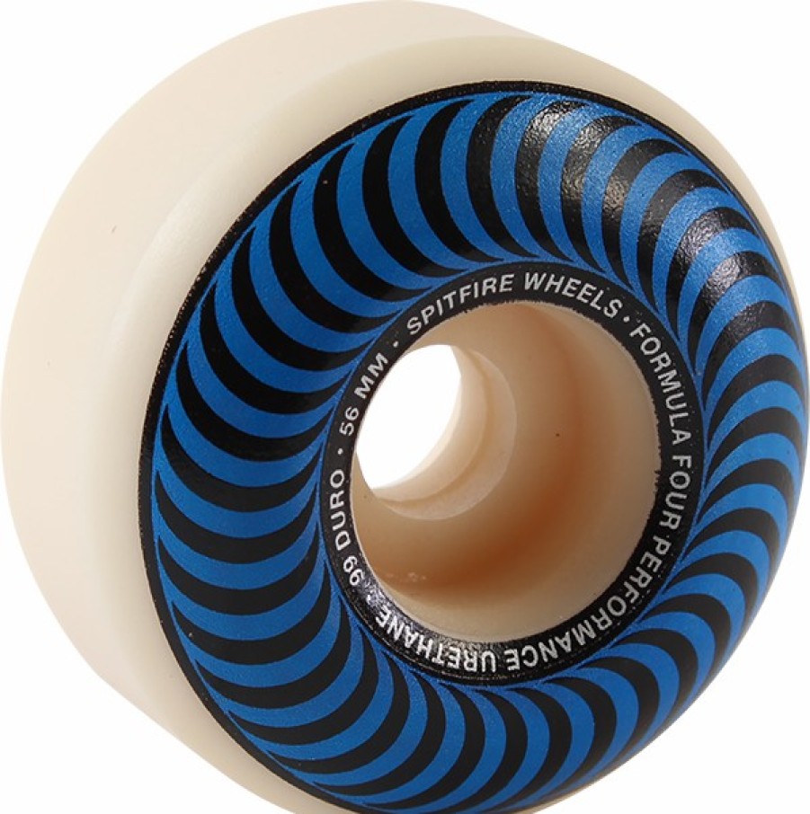 Components Spitfire | Sf F4 99A Classic Swirl 56Mm Wht W/Blue X4