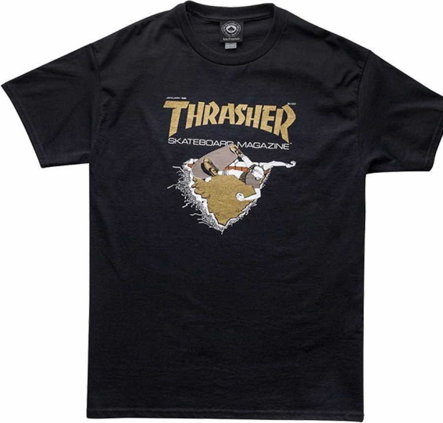 Clothing & Accessories Thrasher | Thrasher First Cover Ss S-Black/Gold