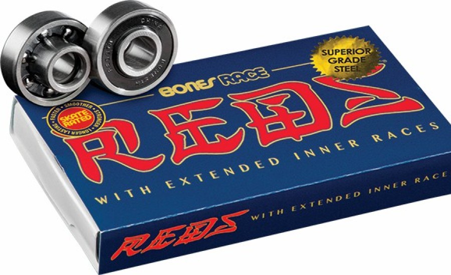 Components Bones Bearings | Bones Race Reds (Single Set) Bearings – 000