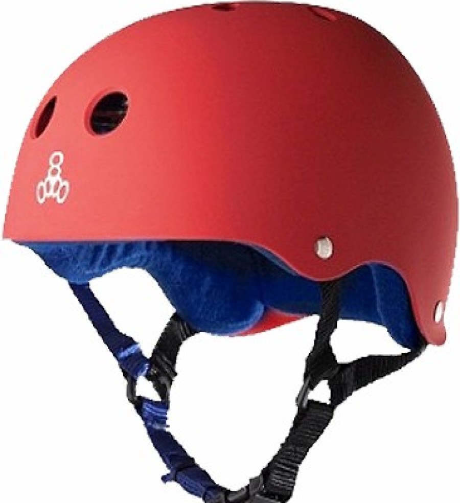 Clothing & Accessories triple eight | T8 Helmet Red Rubber/Blue – S