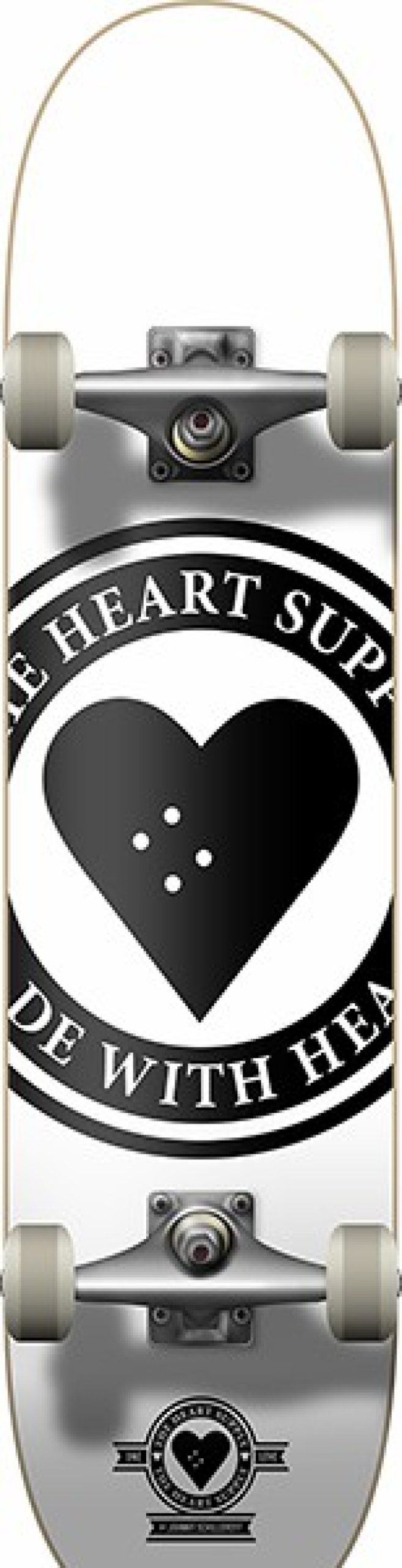 Skateboards HEA | Heart Supply Badge Logo Complete-8.25 White