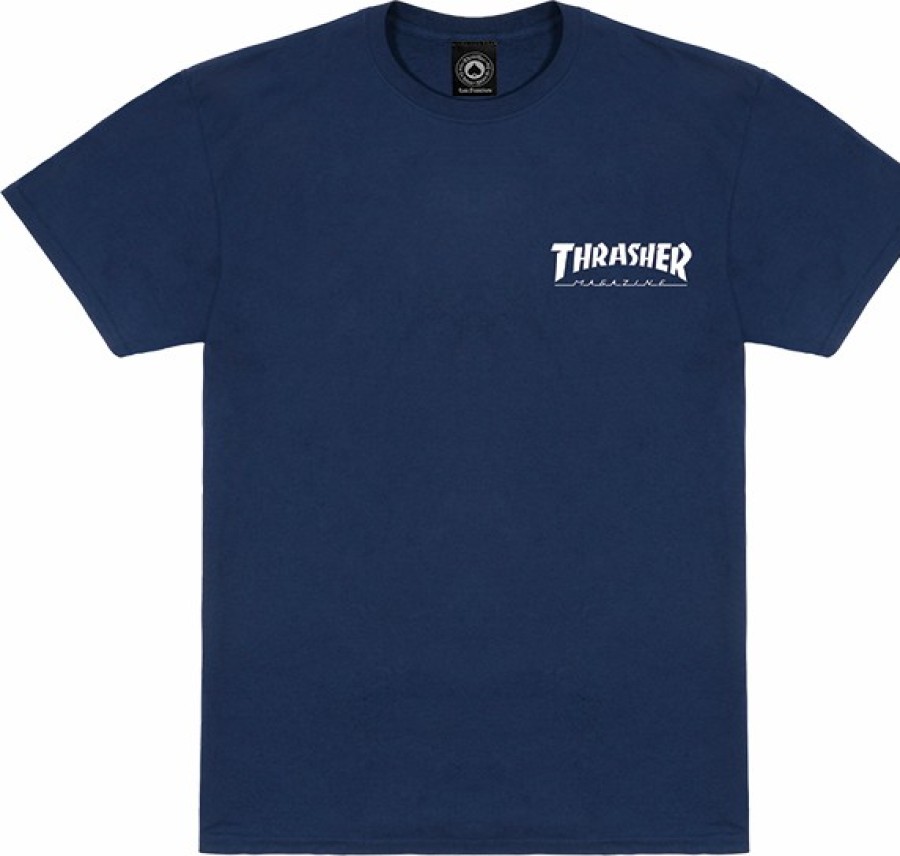 Clothing & Accessories Thrasher | Thrasher Little Thrasher Ss S-Navy