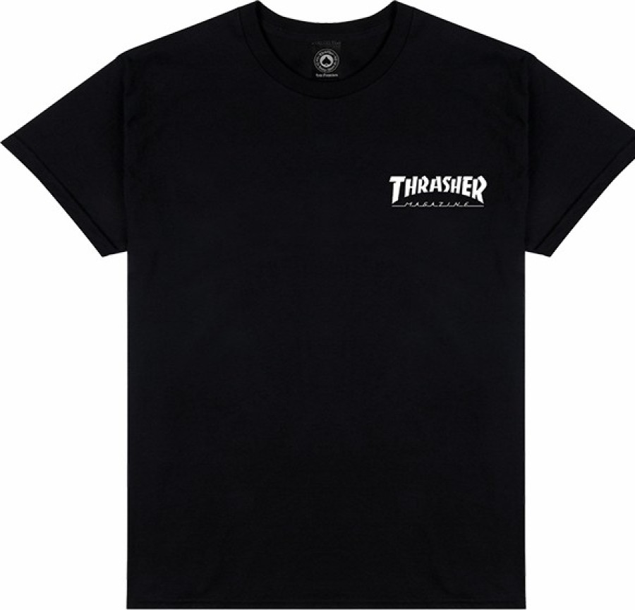 Clothing & Accessories Thrasher | Thrasher Little Thrasher Ss S-Black