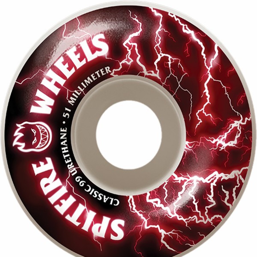 Components Spitfire | Sf Firebolt Classic 51Mm 99A Wht/Red X4