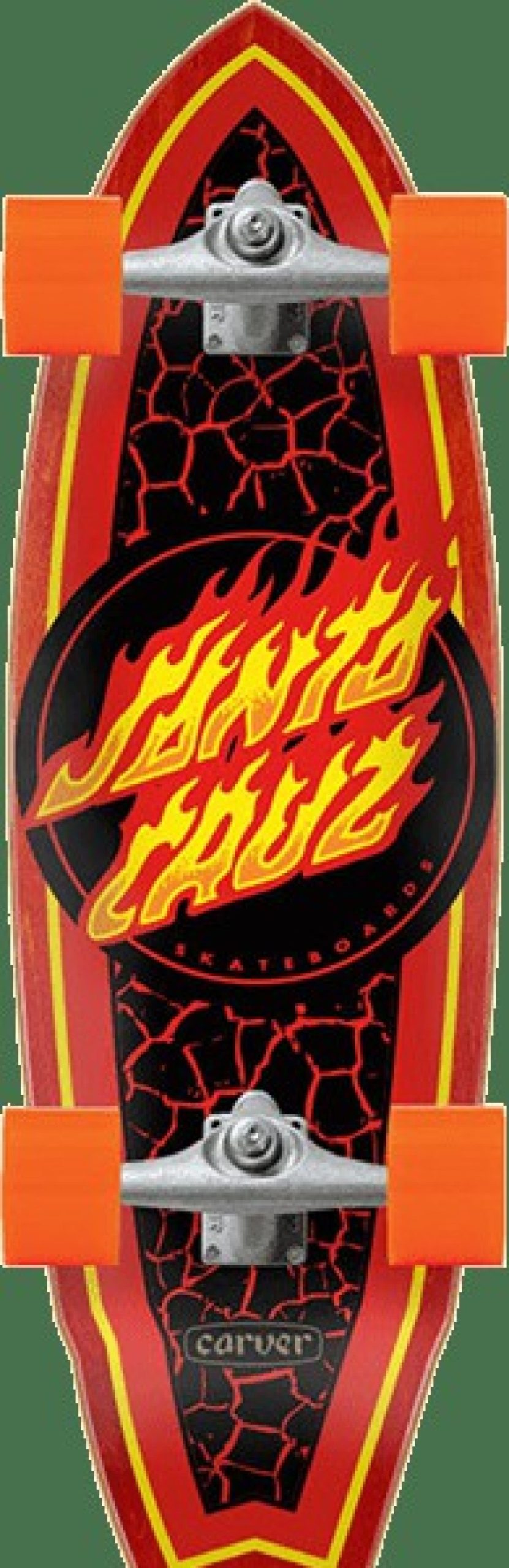 Skateboards Santa Cruz | Sc Flame Dot Shark Surfskate Comp-9.85X31.52